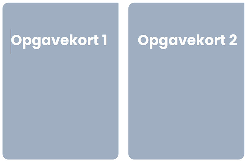 Opgavekort