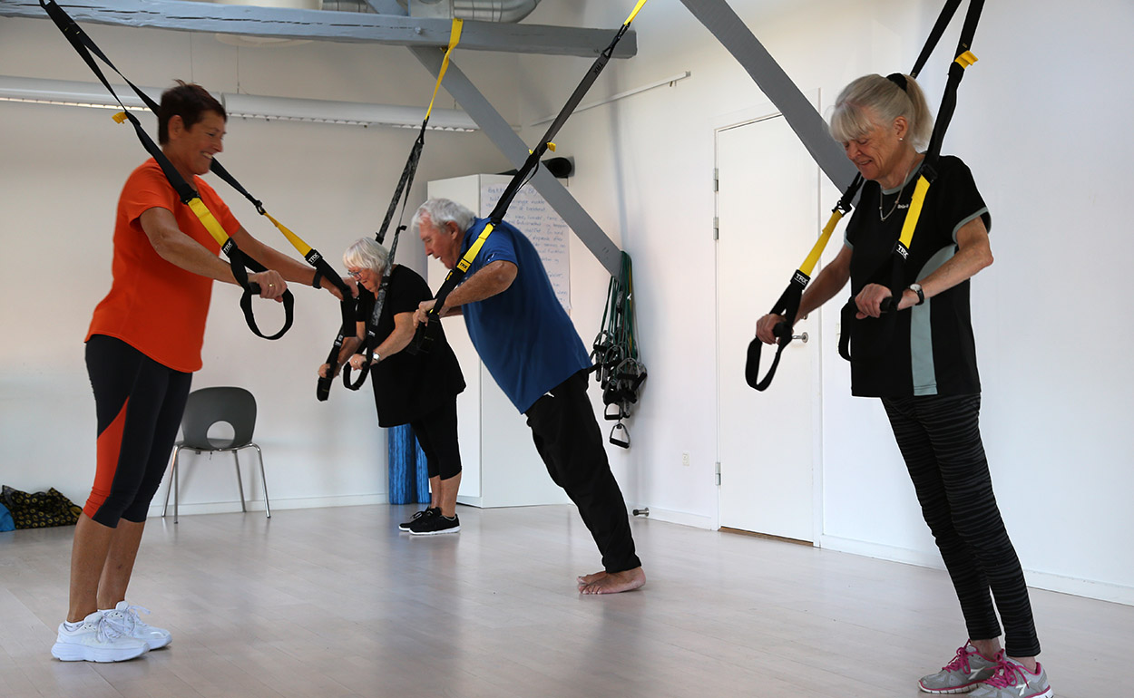 TRX giver mulighed for individuelt tilpassede øvelser. (Foto: Martin Hansen)