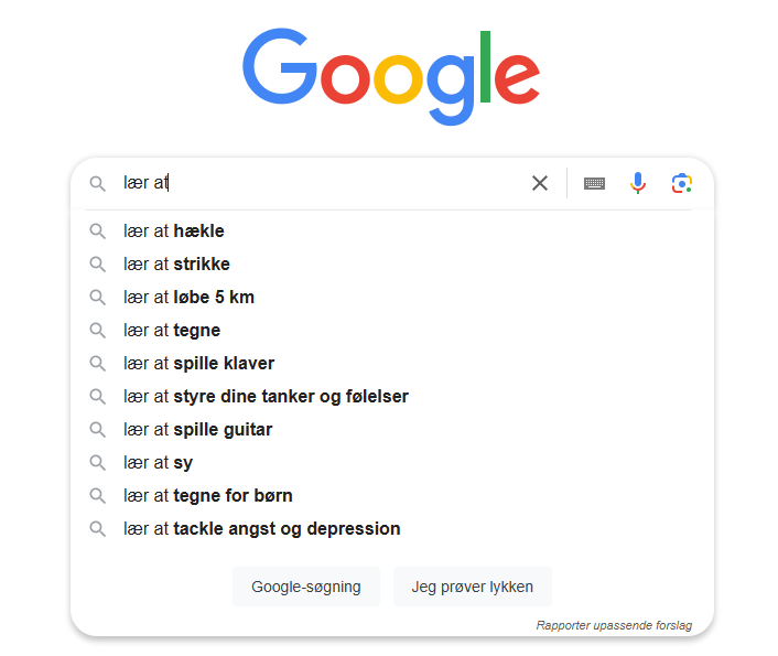 Google Relaterede Søgeord